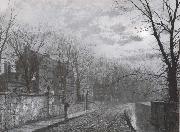 Atkinson Grimshaw St Anne-s Lane,Headingley oil on canvas